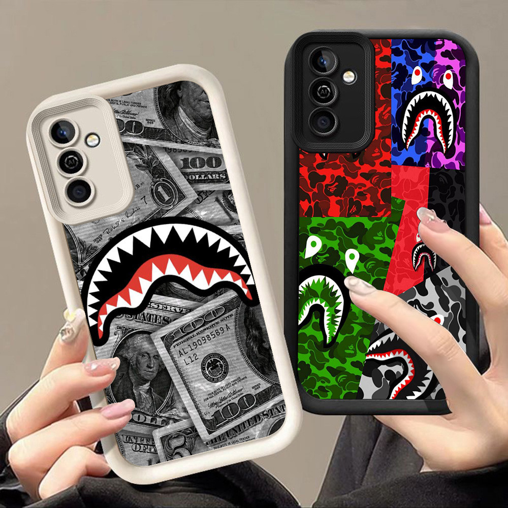 เคสสําหรับ Samsung A23 A32 A13 A52S A53 A73 S24 FE A52 A33 5G A17 Q-85 Bape