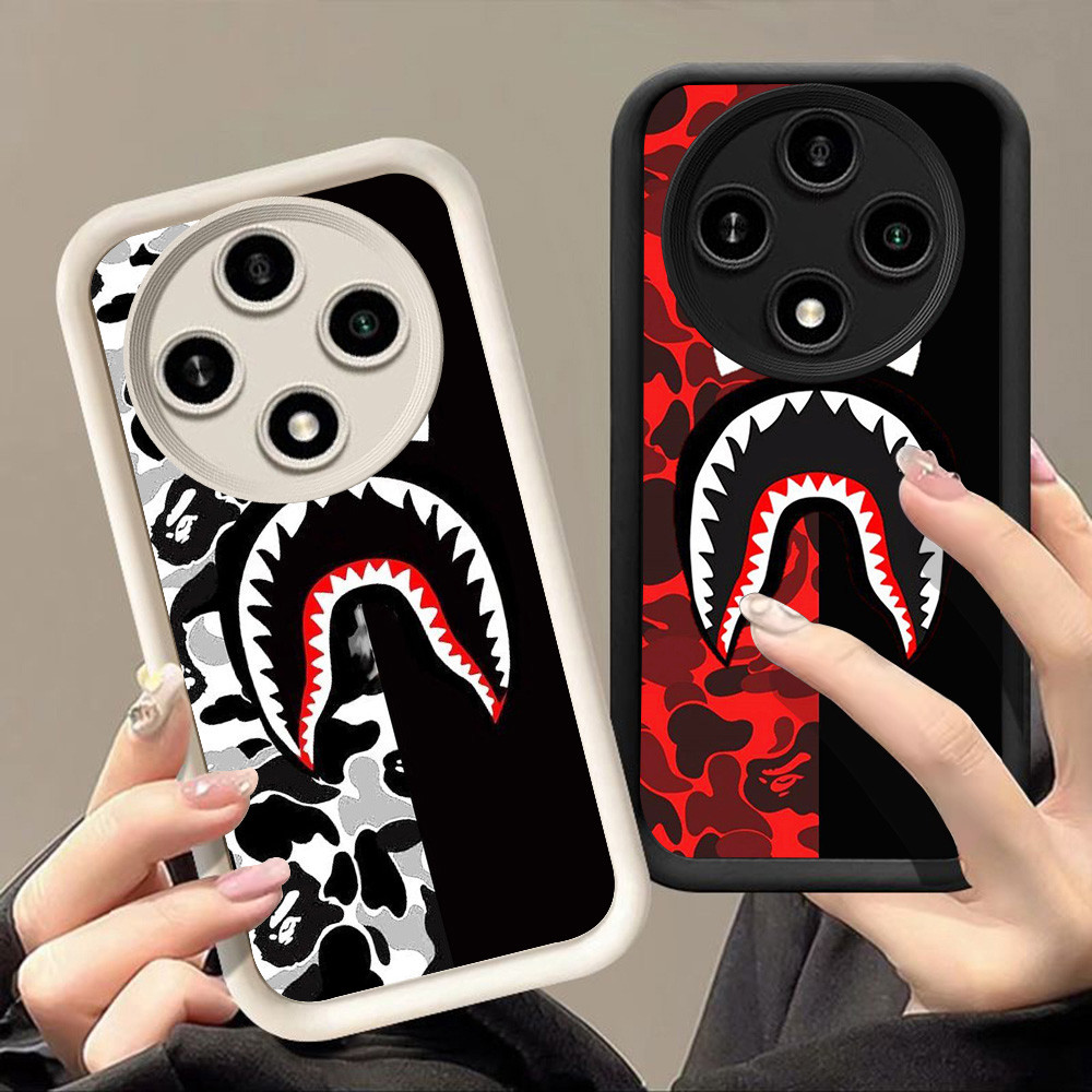 เคสสําหรับ Xiaomi Redmi 14C POCO C75 X3 หมายเหตุ 9S A3 A3X 8 9 Pro Q-49 bape shark