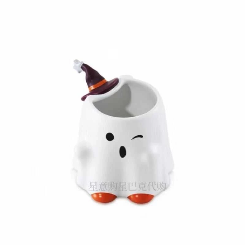 Store Official Halloween 2022 Pumpkin Masquerade Candy Mark Straw Warm Water Cup Tumbler Starbuck thumbnail 9