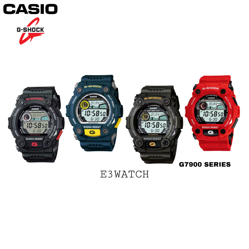 ในสต็อก G-shock Watch G7900 Series แท้ 100% G-7900/g7900-1d/g7900-2d/g7900-3d/g7900a-4dr