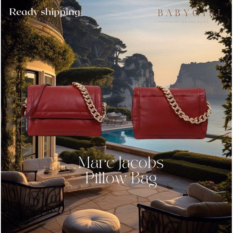 พร้อมส่ง Marc Jacobs THE PILLOW BAG Red