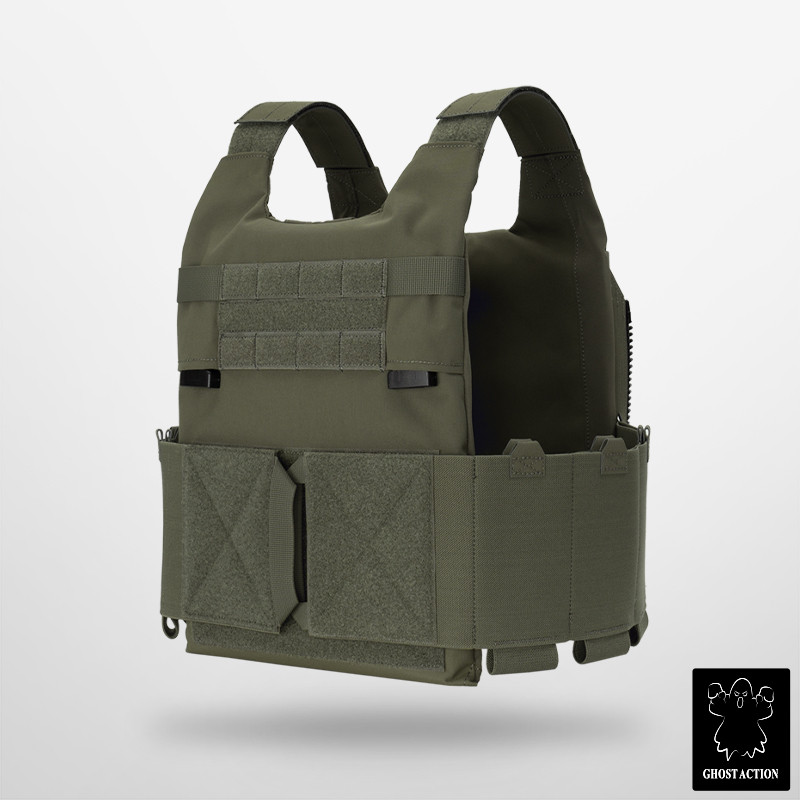 Ghost Action Tactic เสื้อกั๊ก SS สไตล์น้ําหนักเบา LV119 OVERT ยืดหยุ่น HLT Cummerbund Tactic แผ่น Carrier ชุด 6305