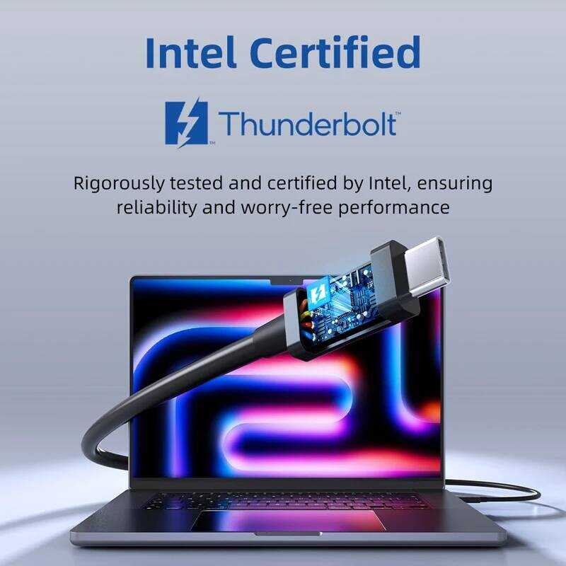▥ CABLETIME 5 สาย 4K 540Hz 120Gbps 240W Intel Certified สําหรับ Thunderbolt 5/4/3 อุปกรณ์ SSD B