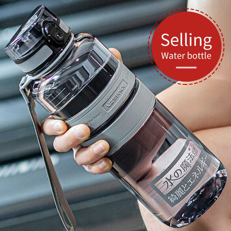 Capcity Large Water Bottle 1L1.5L2l Sport Bottles With Rope Outdoor Fiess Running Gym Training BP