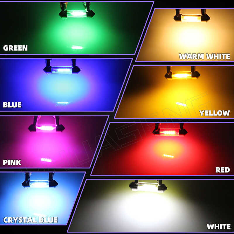 ி UHUASENG 4Pcs 6V 12V 24V C5w หลอดไฟ LED C10w ดอกไม้ไฟ 28Mm 31Mm 36Mm 39Mm 41Mm