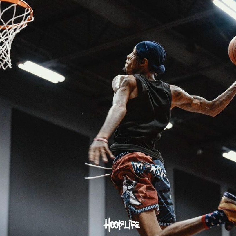 กางเกงขาสั้น กางเกงแฟชั่นเนวสตรีท HoopLife " Monstar " Mesh Shorts