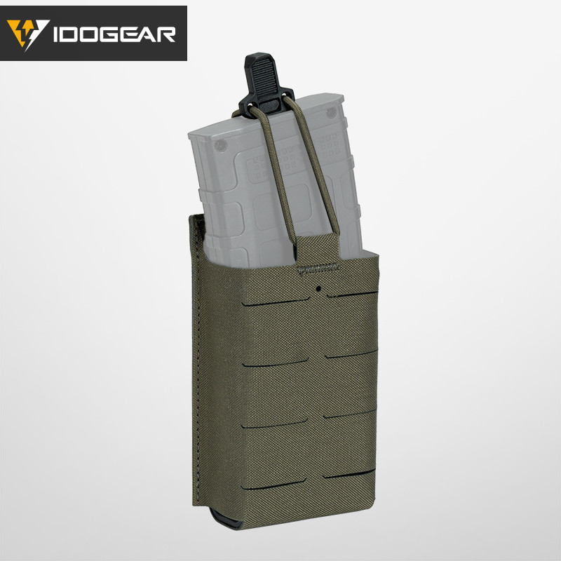 Idogear Tactical 556 Single Mag Pouch MOLLE พร้อมผู้ให้บริการแทรก Quick Draw FERRO สไตล์ 35125