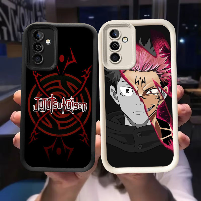 O-53 Jujutsu Kaisen สําหรับ Samsung Galaxy S21 M15 S24 A55 5G FE สีดําและสีขาว