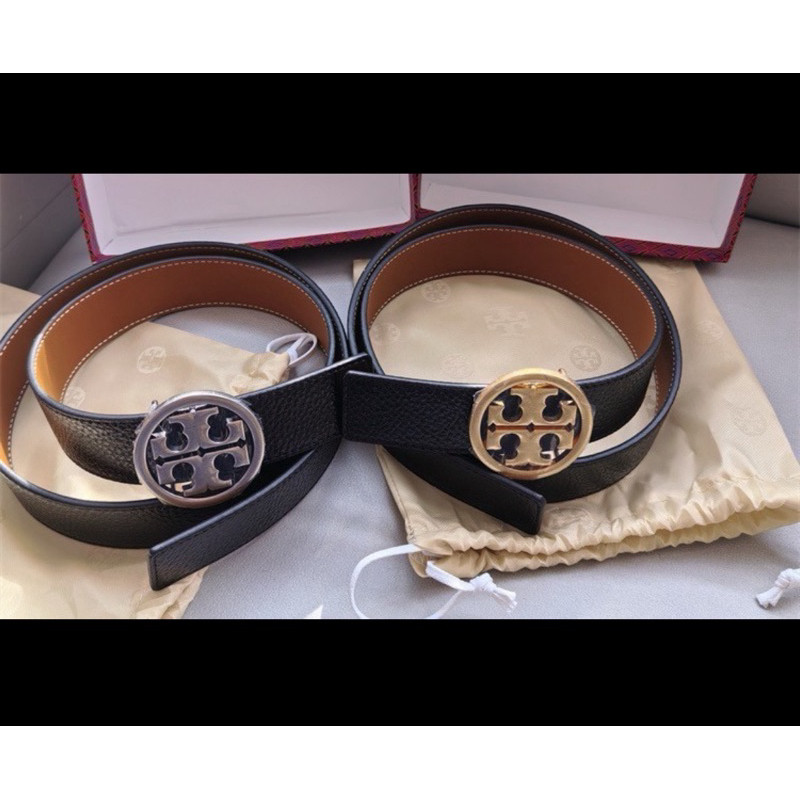 เข็มขัด Tory burch Reversible Logo Bucket  Belt หนังแท้