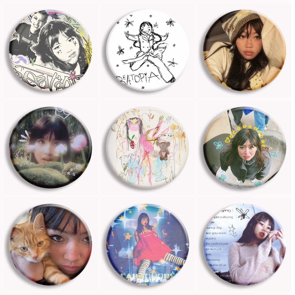 31สไตล์Beabadoobee Beataปุ่มPin I LoveแฟนของฉันBeabadoobee Talkอัลบั้มเข็มกลัดตลกMeme Badgeแฟนรวบรวม
