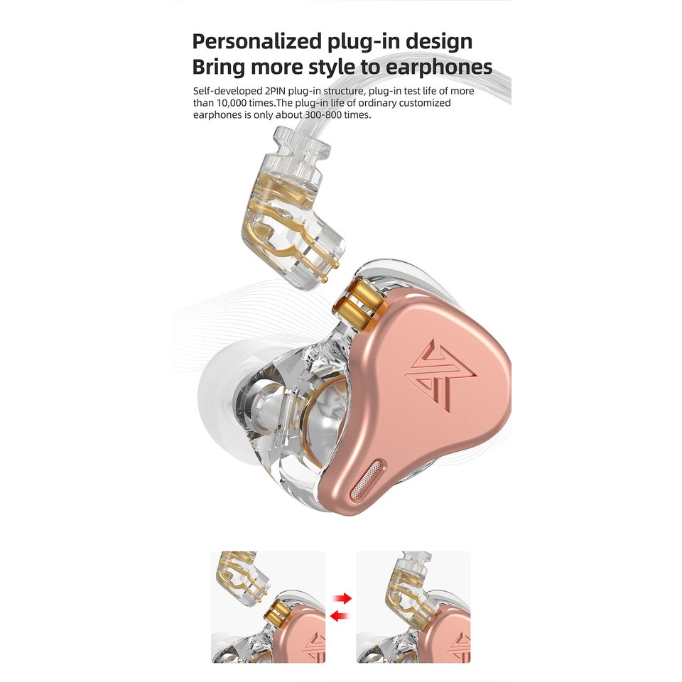 [-ประกันศูนย์ไทย-] KZ DQ6S หูฟัง 3 ไดรเวอร์ 3DD ของแท้