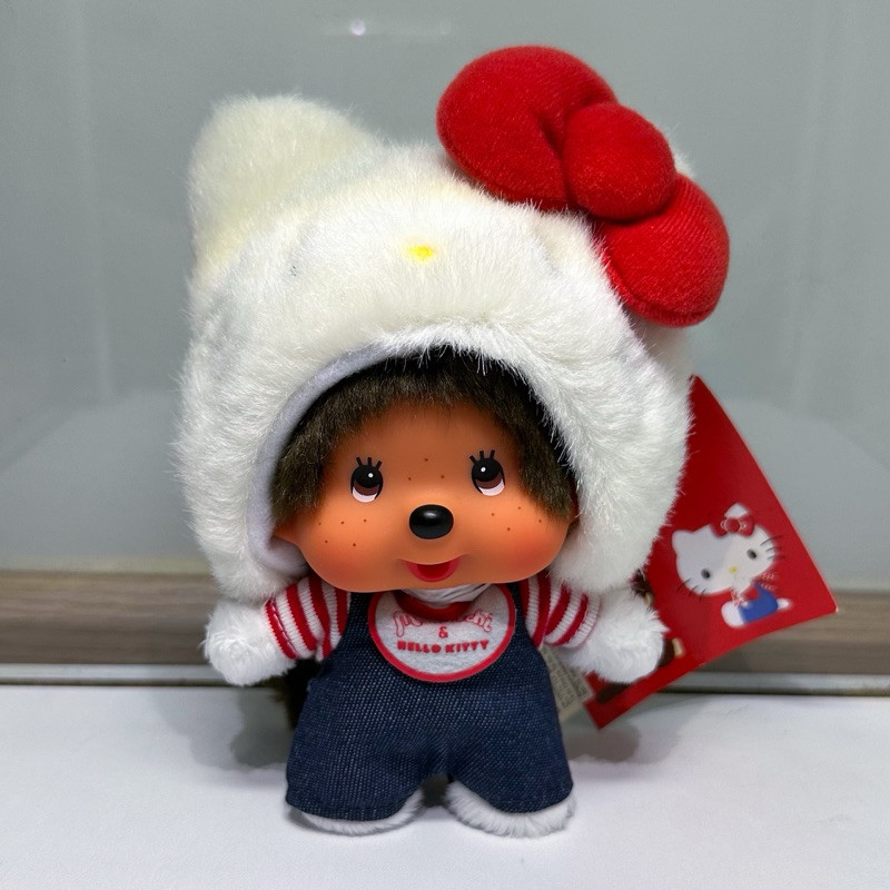 พวงกุญเเจ Monchhichi x Sanrio Kitty พร้อมส่ง