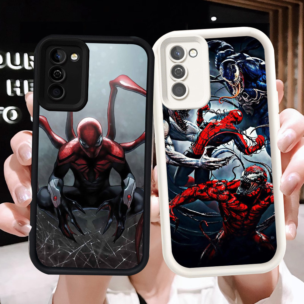 Z-26 Spider Man สีขาวสีดําสําหรับ Samsung Galaxy A71 S21 A51 A31 S20 FE กรณี