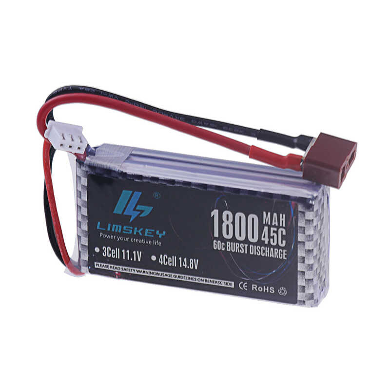 Δ แบตเตอรี่ Lipo 2S 7.4V 1500Mah 1800Mah 45C ของเล่น RC เฮลิคอปเตอร