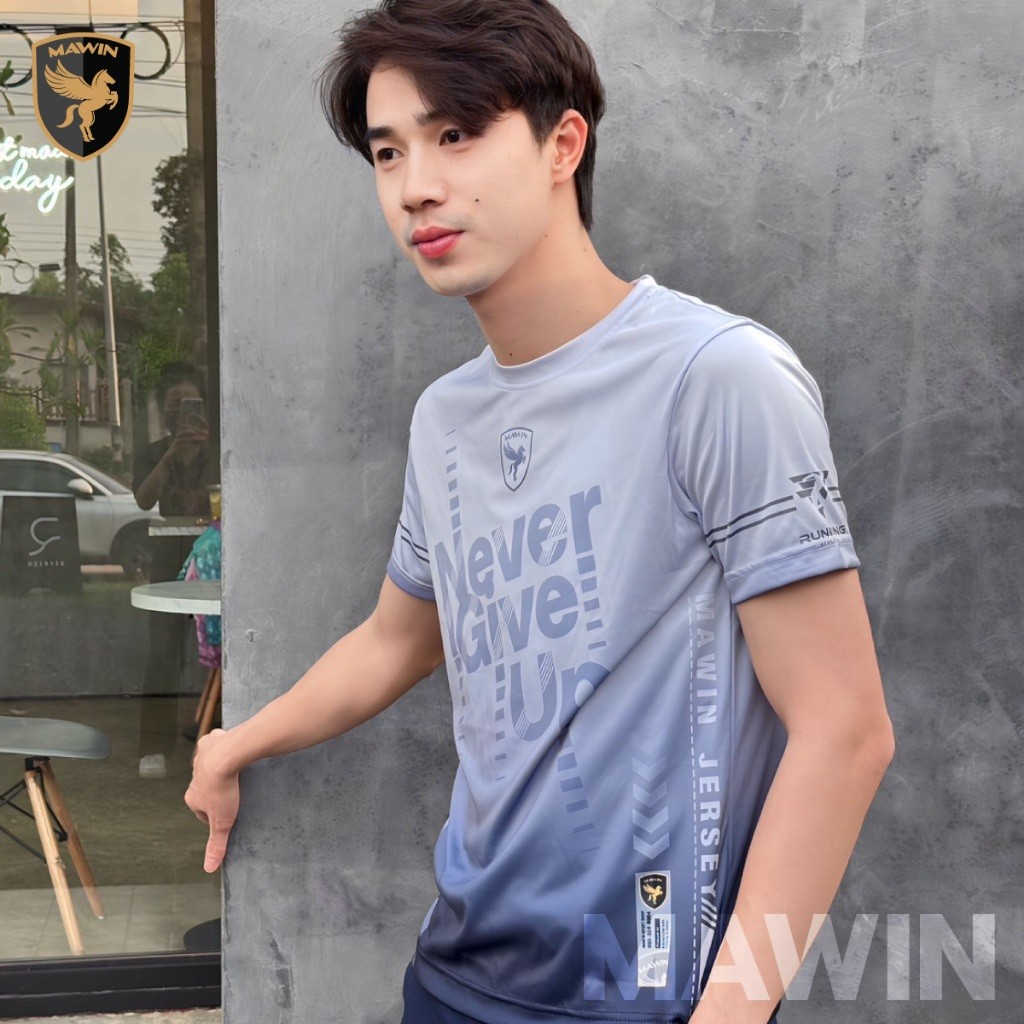 MAWIN เสื้อออกกำลังกาย NEVER GIVEUP - Collection Color 1