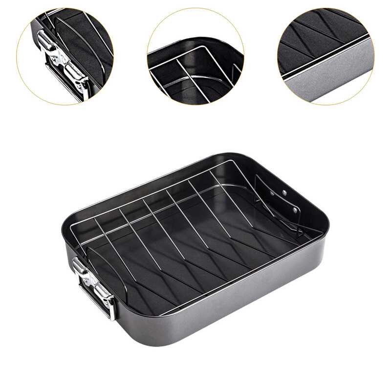 LY Loviver Bake e พร้อมที่จับ,Non Stick Heavy Duty Bake e Bake e,อบไก่งวง