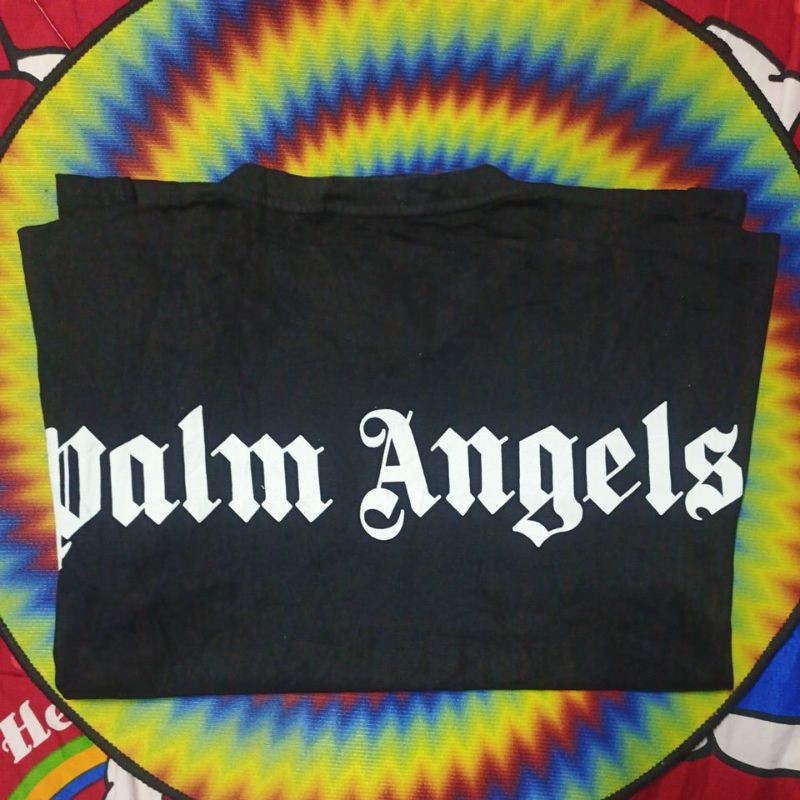 ♞,♘เสื้อยืดมือสอง ต่างประเทศ งานแบรนด์ Palm Angels Size S-M อก21/ยาว26 tyu