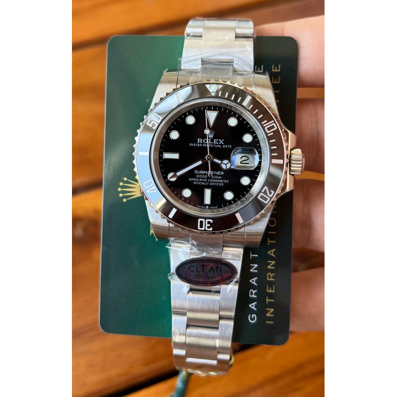 พร้อมส่งClean factory swiss นาฬิกาSub black 41mm กับHulk 40mm cal.3135 automatic *สินค้าตรงตามรูป