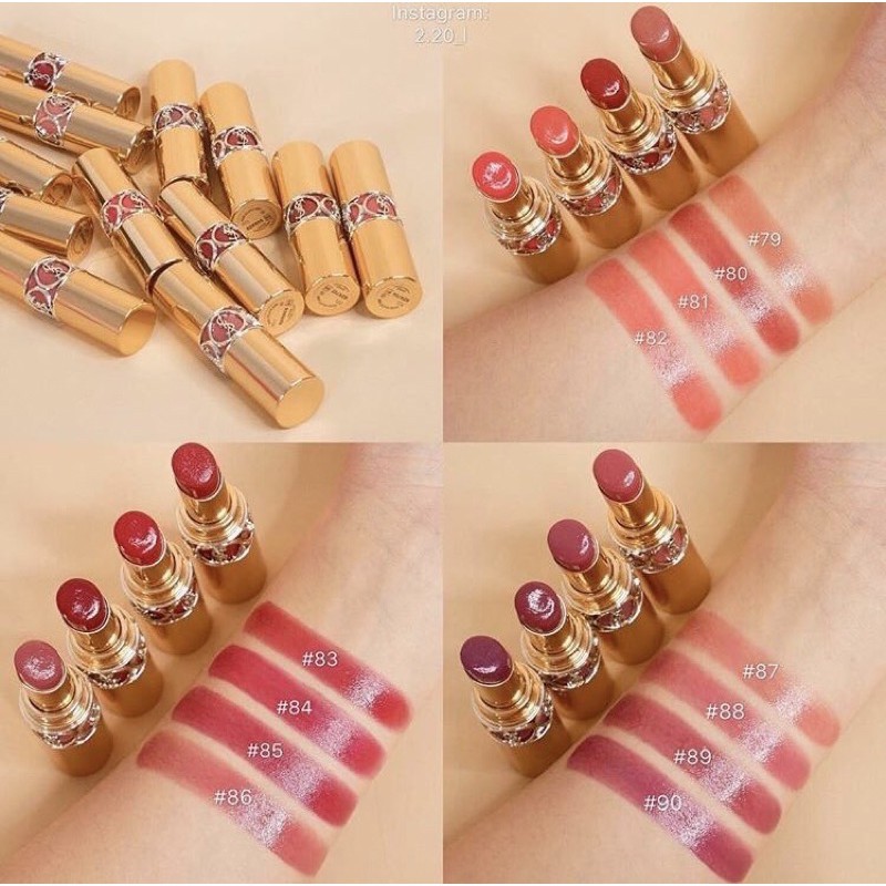 แท้ ลิป YSL Rouge Volupte shine สี 80,86,87,88 พร้อมส่ง