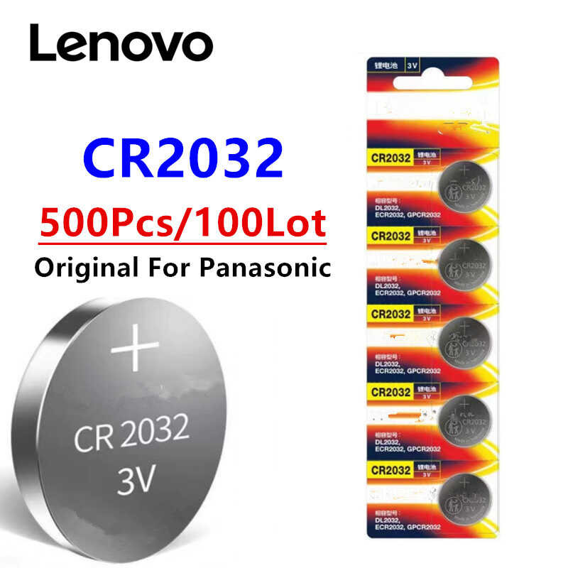 Δ 500 ชิ้น Cr2032 Dl2032 Ecr2032 แบตเตอรี่ลิเธียมนาฬิกาของเล่น
