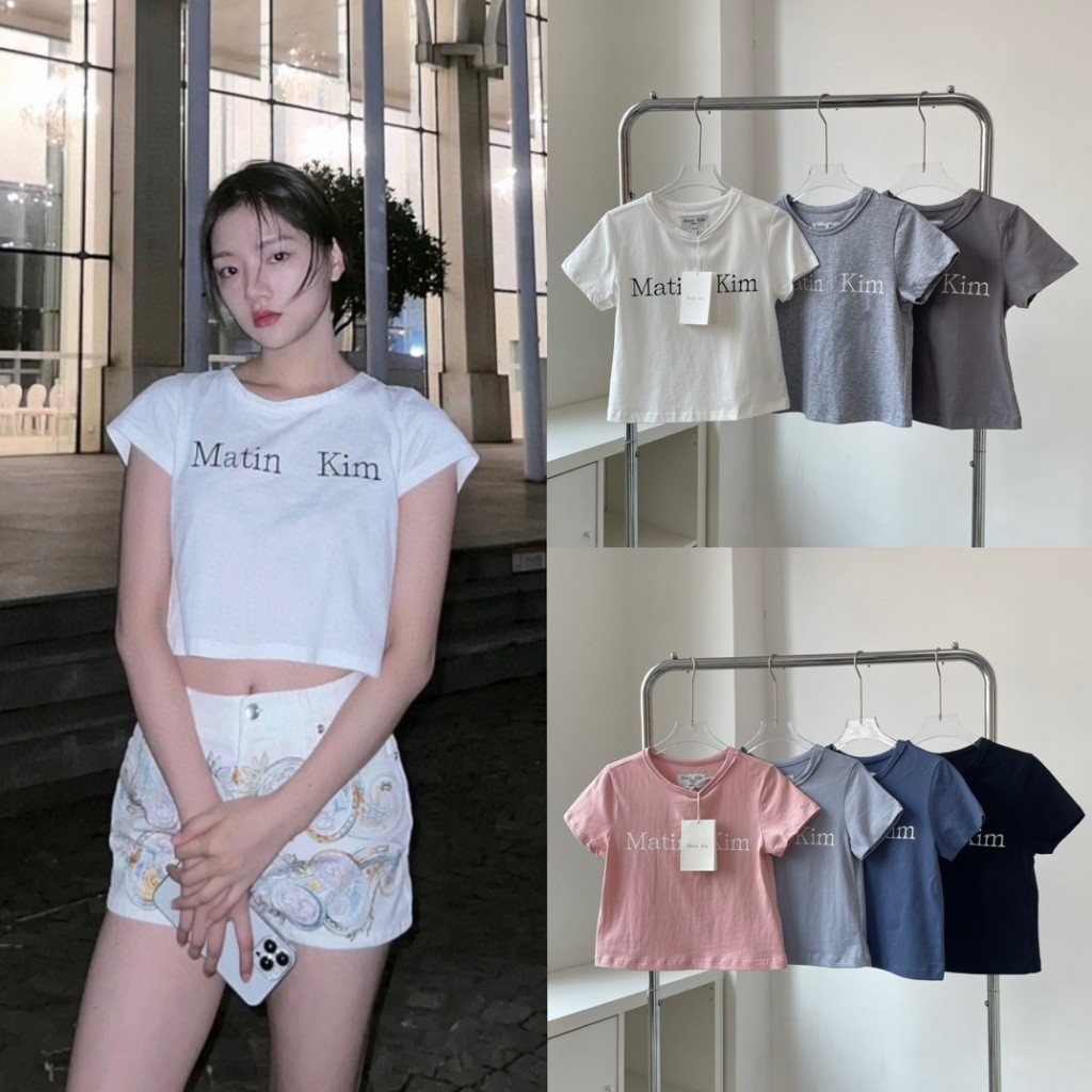 ️พร้อมส่ง️ เสื้อยืด Matin Kim MATIN LOGO CROP TOP Tshirt ของแท้ 100%