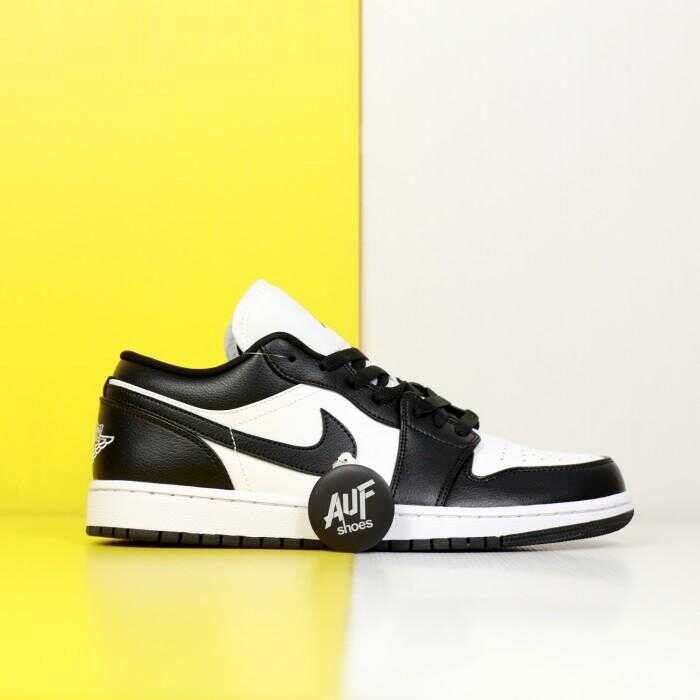 Jodan 1 Low White Black Panda, คอลเลกชัน 2024, สำหรับผู้หญิงและผู้ชาย, 46, รองเท้ากีฬากลางแจ้ง, รองเ