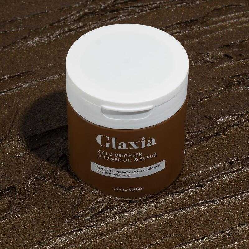 ส่งฟรี 250g สบู่สครับโคลนทองคำ Glaxia Gold Scrub