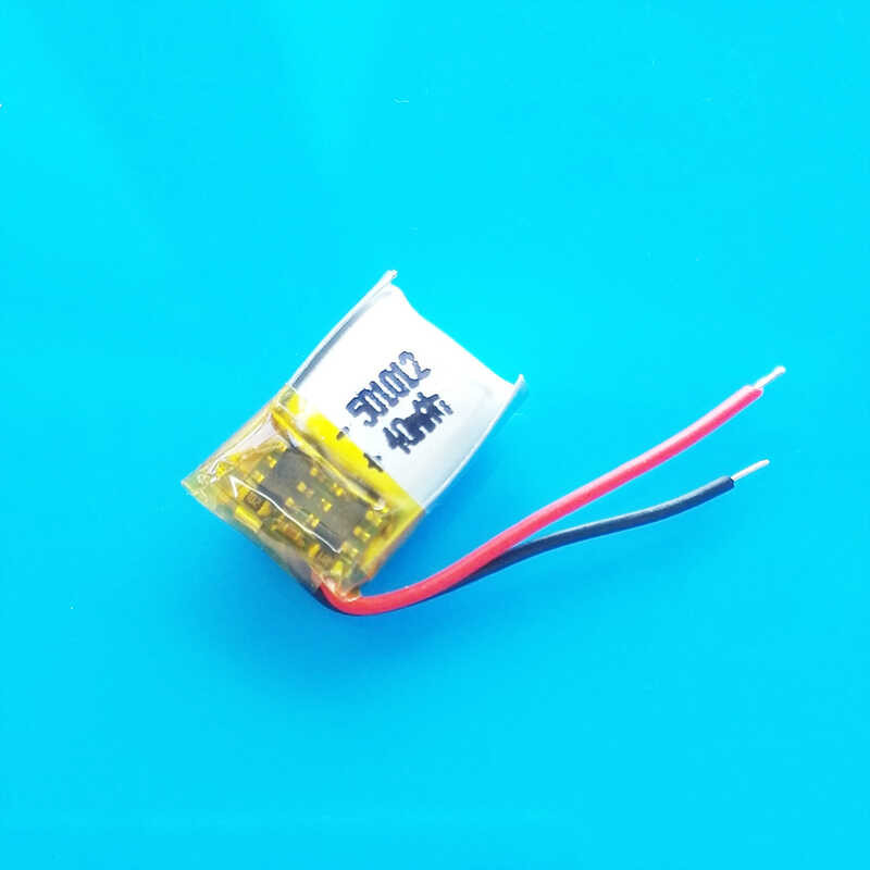 Δ 3 ชิ้น 3.7V 40Mah 501012 ลิเธียมโพลิเมอร์แบตเตอรี่แบบชาร์