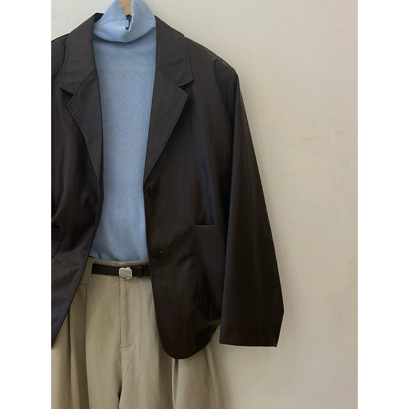90s leather blazer for winter style something about us