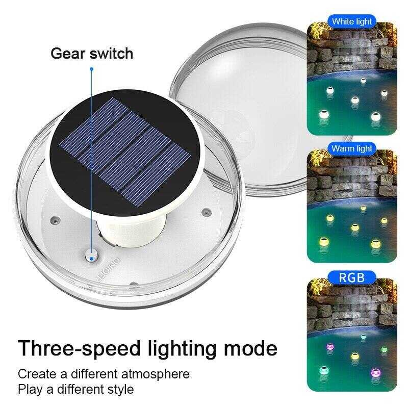 LED 🍀 Pool Lights Outdoor Waterproof Villa Garden Pond Landscape Decoration Solar Ating Lamp S