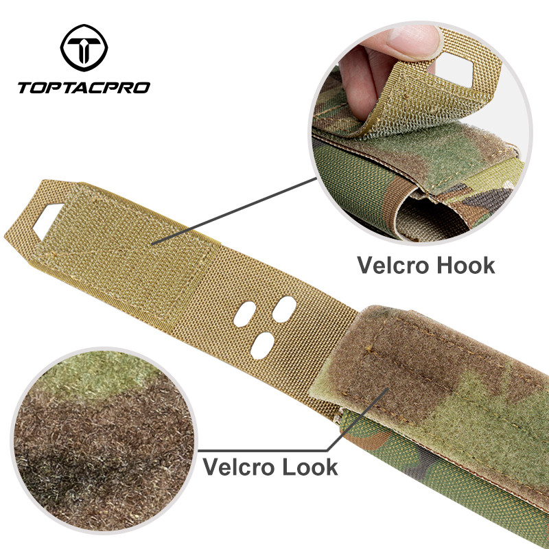 Toptacpro ยุทธวิธี กระเป๋าใส่แฟลชแบงแบบมินิ โมดูลาร์ MOLLE กระเป๋าใส่ระเบิดแฟลชแบบยุทธวิธี 8502