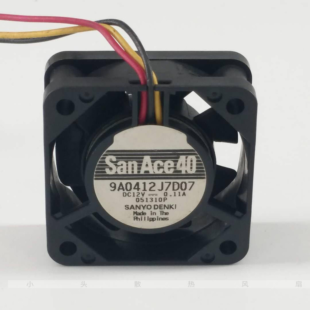 Sanyo 9A0412J7D07 4015 12V 0.11 A 4 ซม.Double Ball พัดลมระบายความร้อน 40 * 40 * 15 มม.