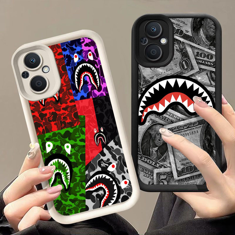 เคสสําหรับ OPPO Reno Find 8 7Z 7 X5 8Z Lite 5F 5G Q-85 Bape