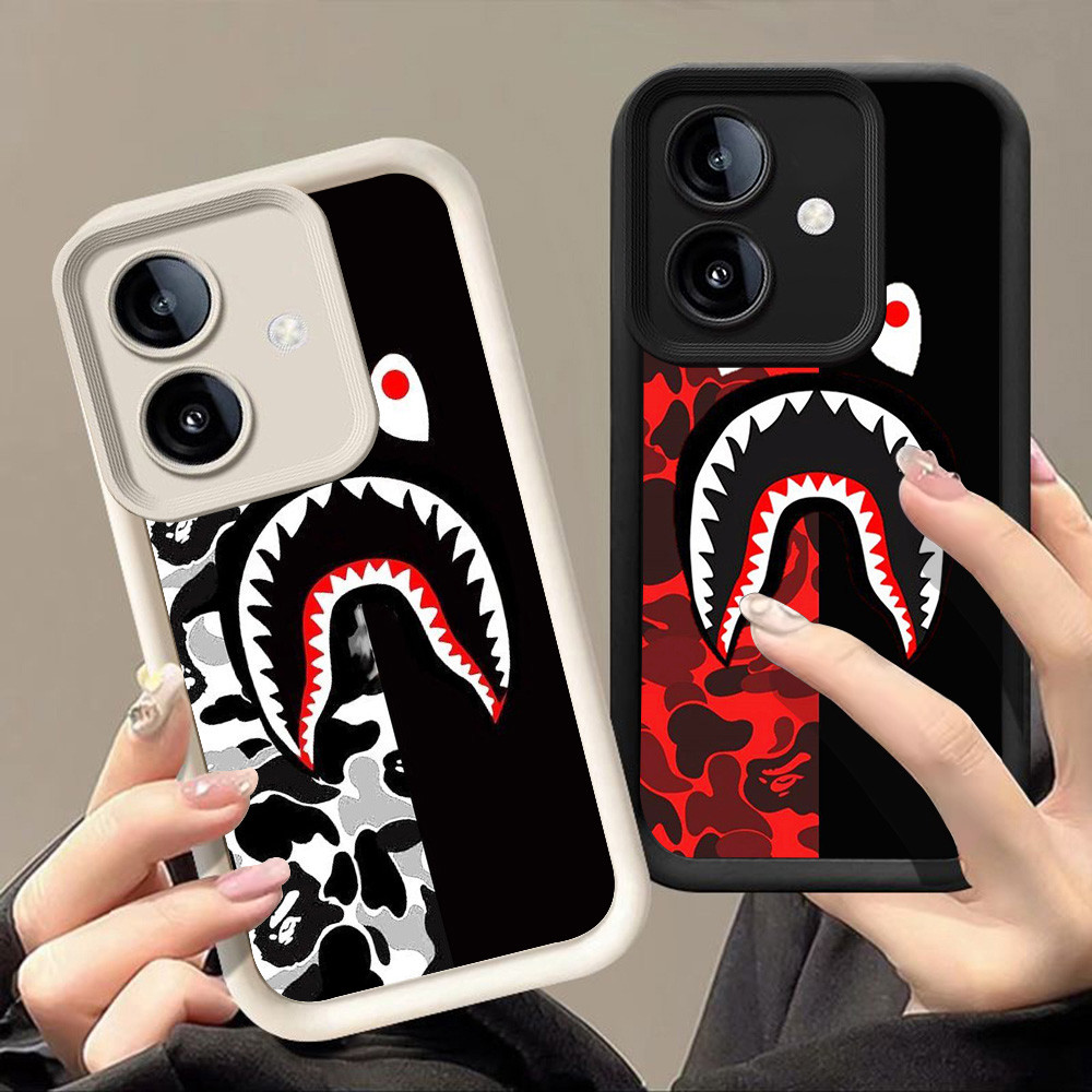 เคสสําหรับ OPPO A5i Realme C35 C31 C75 A3 A79 A3X Pro A5X Narzo 50A Prime 5G Q-49 bape shark