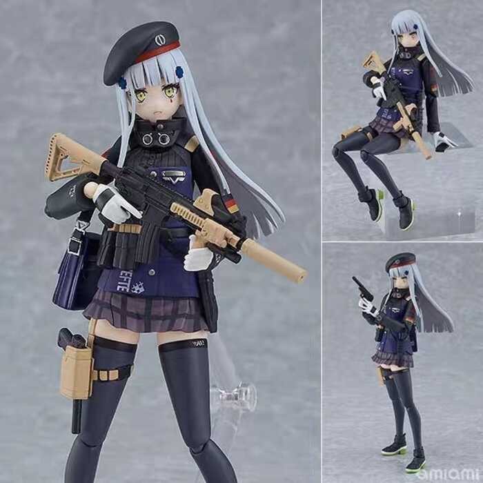 สาวญี่ปุ่น Frontline figma573#HK416关节可动美少女正版手办生日礼物
