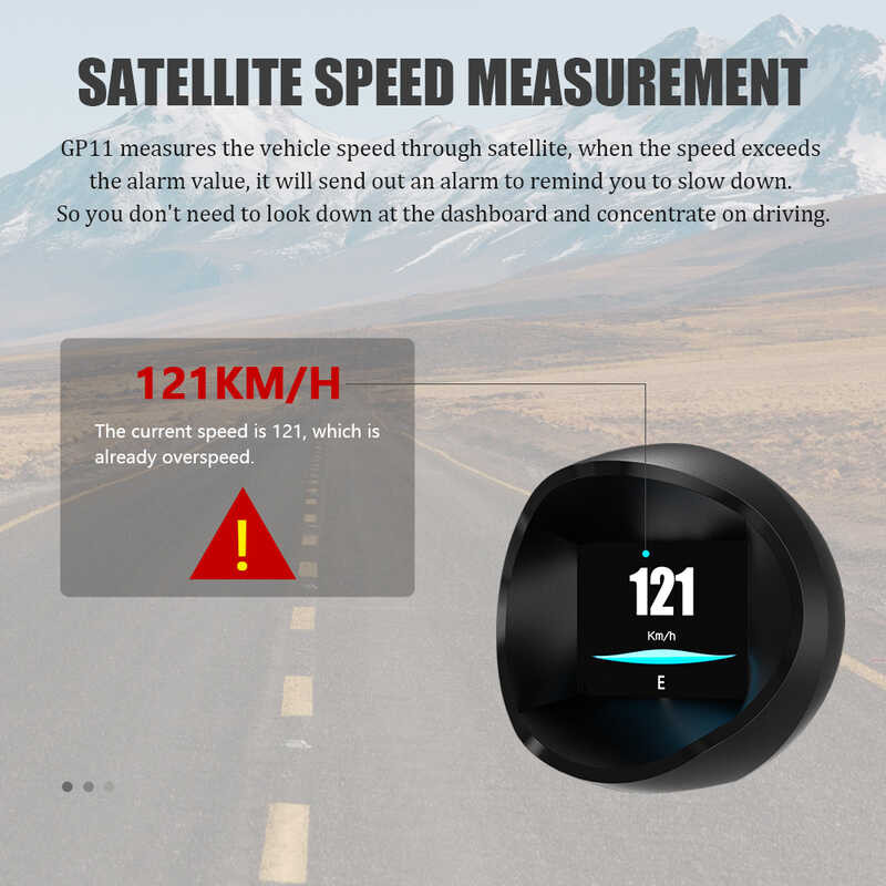 Ge Yiren Gp11 ดิจิตอล GPS Tachometer เครื่องวัดความลาดเอียง 4X4 รถย