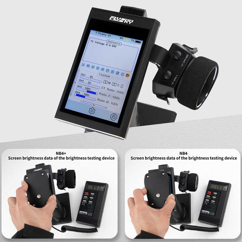 Δ Flysky FS + Nb4 Plus 2.4Ghz 8Ch Afhds3 รีโมทคอนโทรล USB Type-C อินเตอร์เ