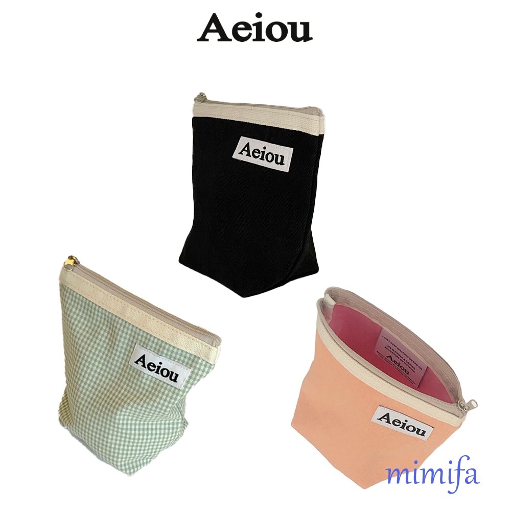 ♞,♘,♙Aeiou Basic Pouch (ไซซ์ M) XF