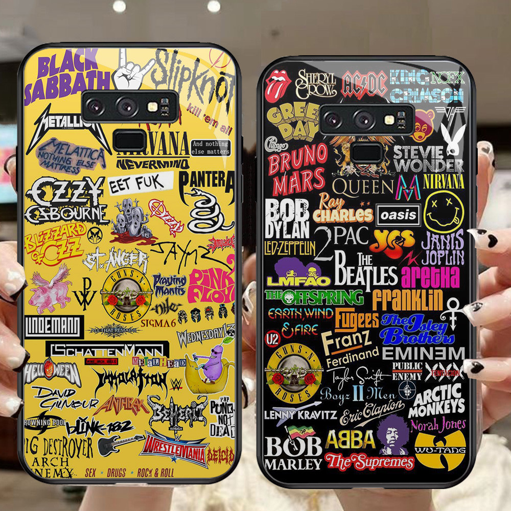 G-105 Rock Band HD Glass Case สําหรับ Samsung Galaxy J4 J6 Core J7 Plus Prime Pro หมายเหตุ 9