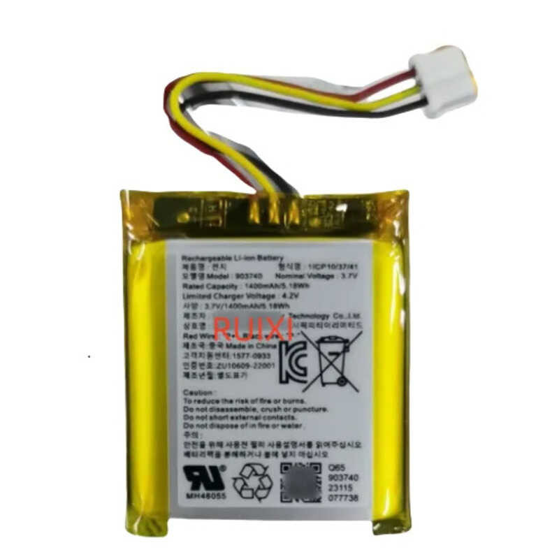 ▥ RUIXI 3.7V 1400Mah แบตเตอรี่สําหรับ Sony Srs-Xb10 Srs-Xb100 903740 Srs-Xb12 Srs-Xb13 ลําโพงบล