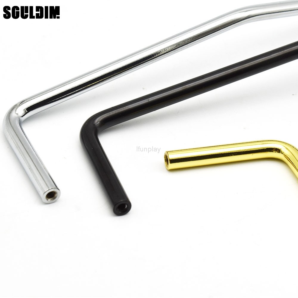 กีตาร์ไฟฟ้า Whammy Bar Headless Guitar Bridge Whammy Bar 6MM Black Gold Chrome