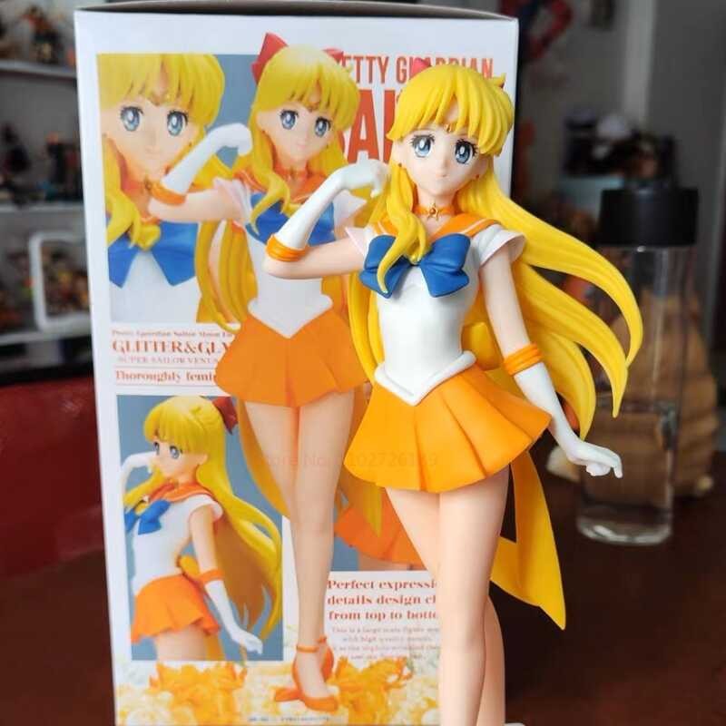 ◆ อะนิเมะ Moon Eternal Gliter & Glamours Super Sailor Venus Pvc Action Figure ของเล