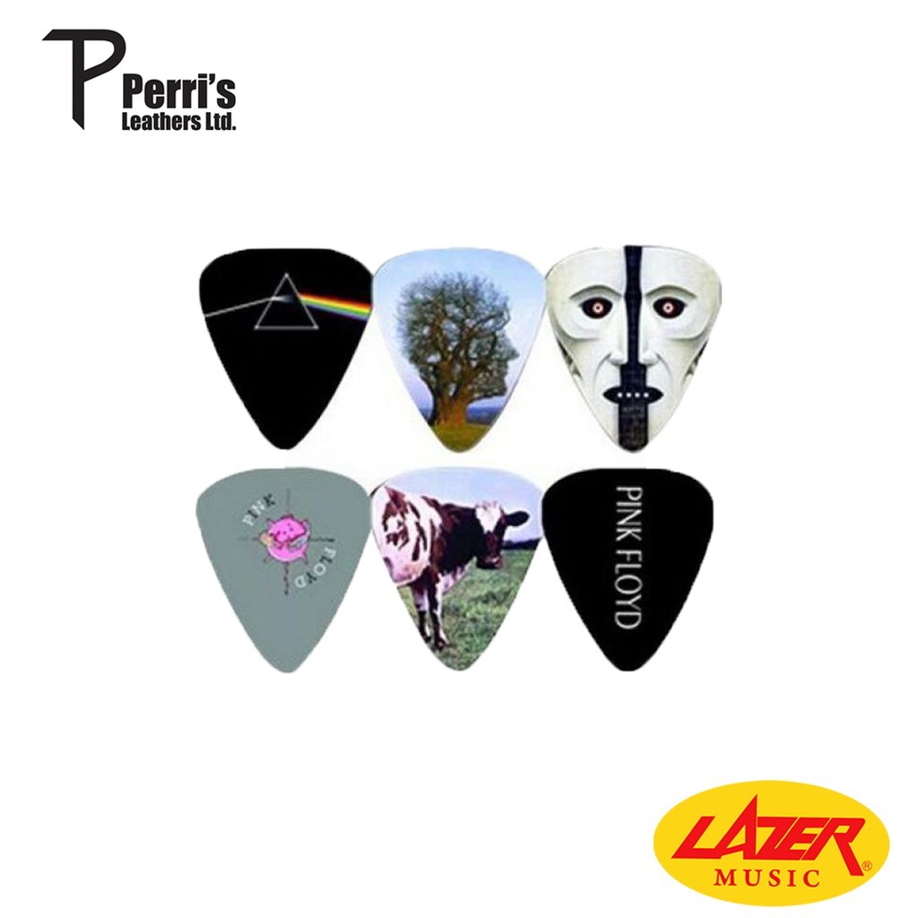 ในสต็อก Perris LP-PF1 Pink Floyd Laminated Guitar Pick Set (6 ชิ้น) -LP-PF1-