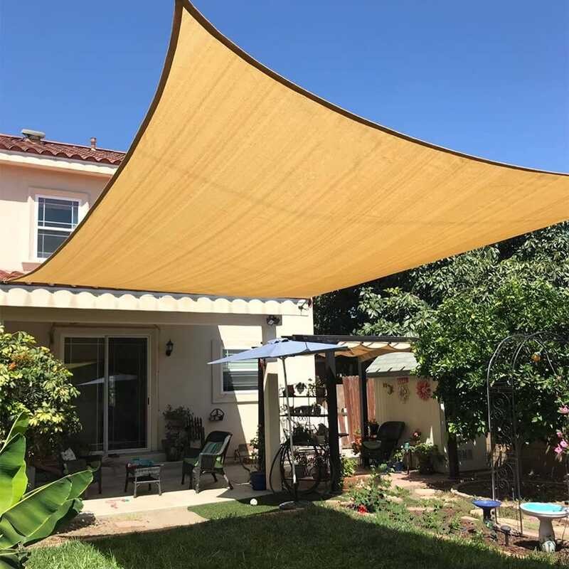 Shade Sun Sails Net Rectangle Awning Canopy 185Gsm HDPE High Quality Fabric 95% Blockage Outdoor