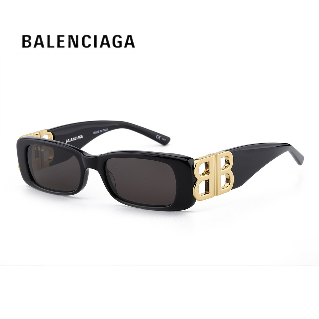 Balenciaga แว่นตากันแดด Balenciaga Zhao Zhaoyi แว่นกันแดดแฟชั่นโลโก้ผู้หญิง BB ผู้ชาย bb0096s