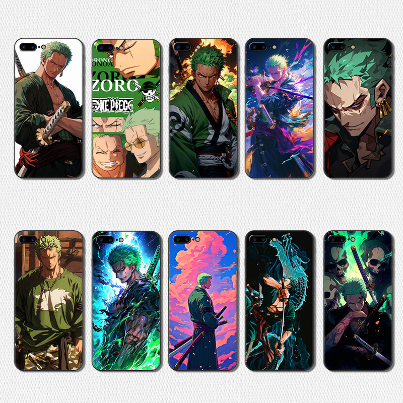 เคสโทรศัพท์สีดําแฟชั่นสําหรับ Xiaomi Mi A1 A2 A3 8 9 Lite 9T Pro HR27 ชิ้นเดียว Roronoa Zoro ฝาครอบ
