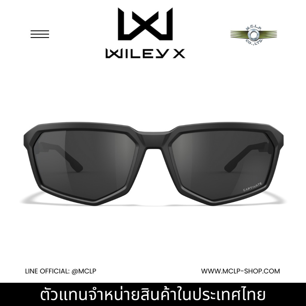 Wiley X Glasses RECON CAPTIVATE GREY/MATTE BLACK FRAME
