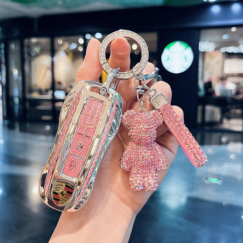 Porsche Key Case Panamera Cayenne Buckle Macan911 รถผู้หญิงระดับไฮเอนด์