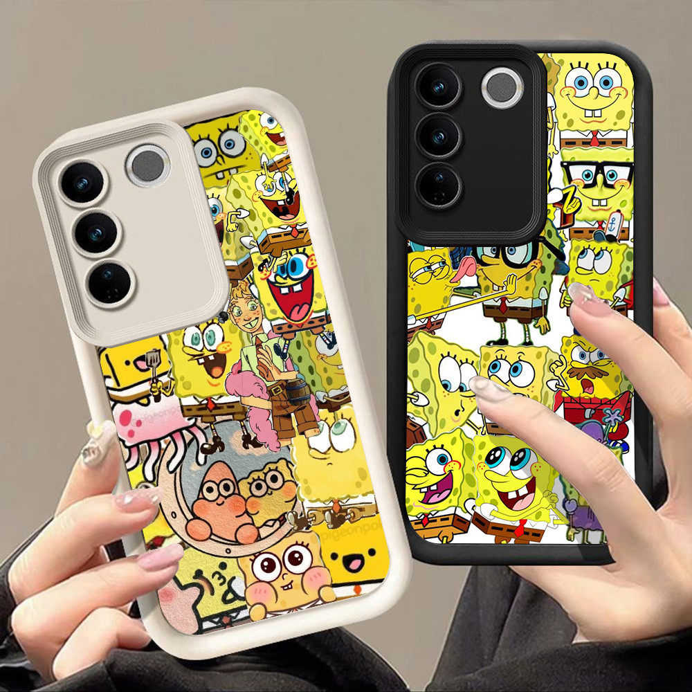 เคสสําหรับ VIVO Y200e Y100 Y81s Y73 V29 V21 Y83 Y81 V21E V29E V27E V27 Pro V60 5G Q-65 spongebob