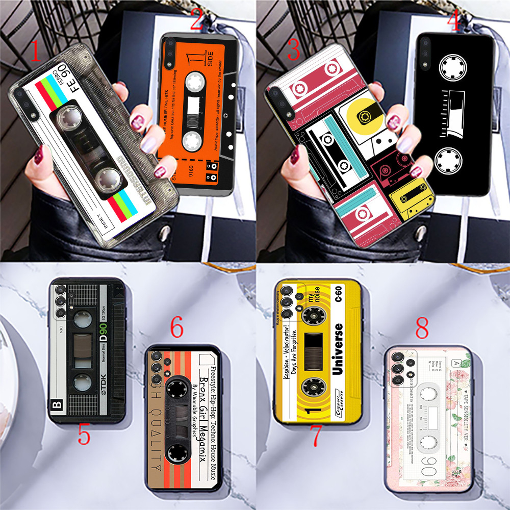 Samsung A06 A16 M35 J730 J7 Pro A82 M20 M30 A73 A5 2017 Quantum 2 SX63 เทปคาสเซ็ตแบบเก่าเคสโทรศัพท์ส